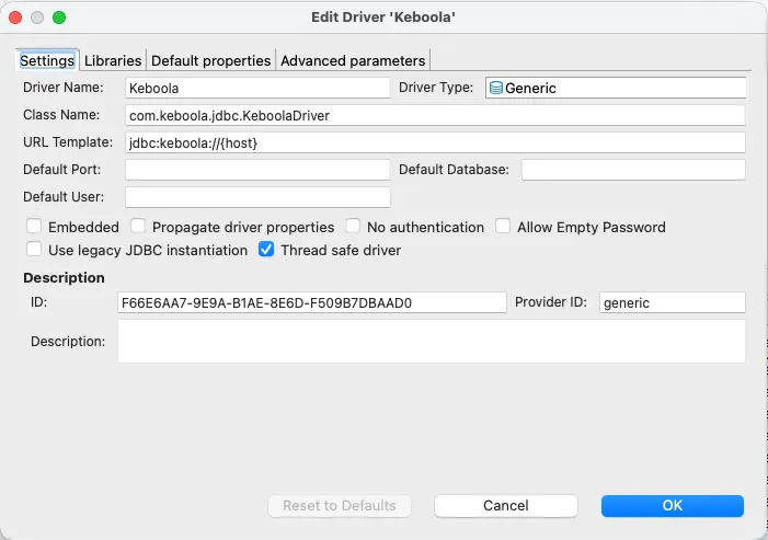 Driver Manager — New driver