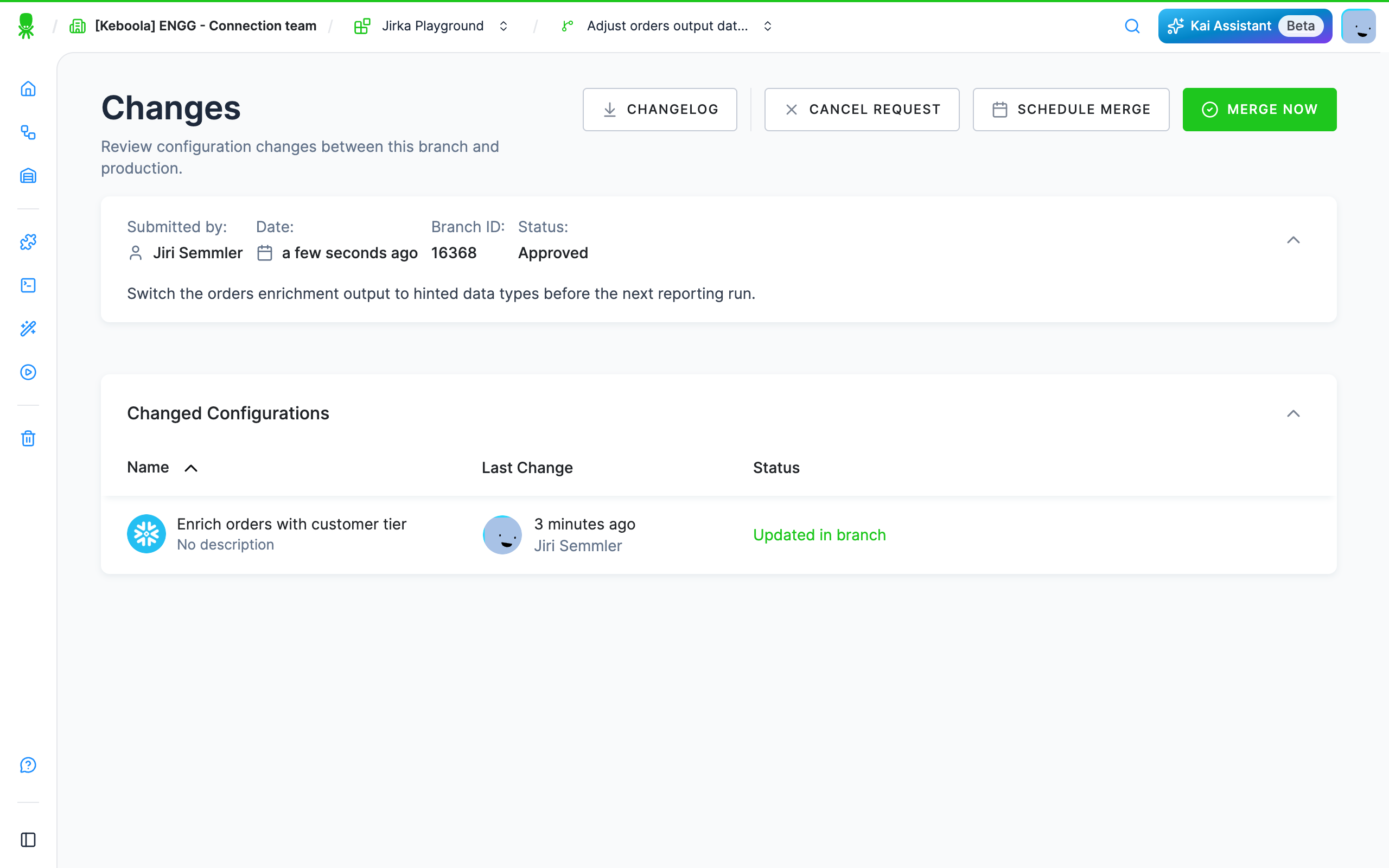 Screenshot - Merge request detail