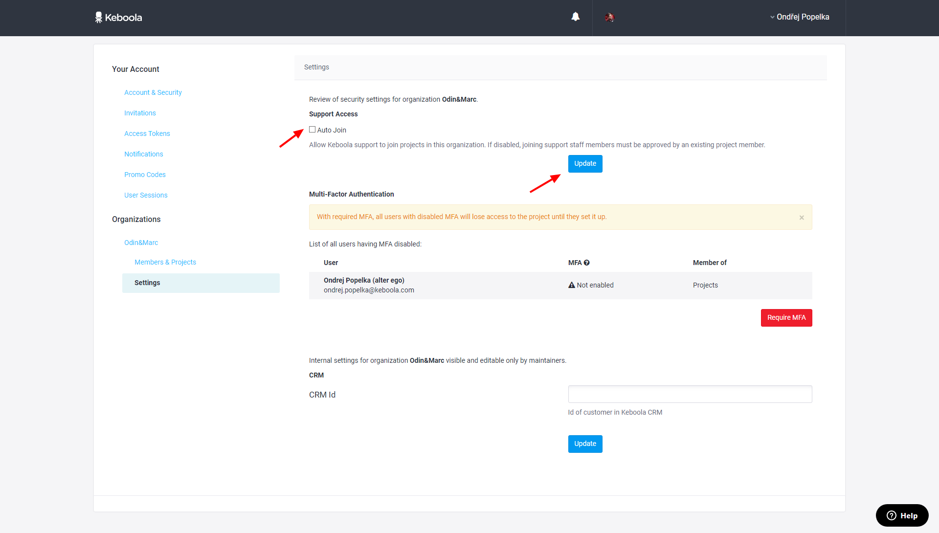 Screenshot -- Auto Join Change